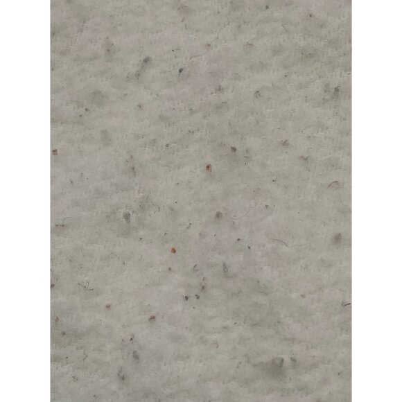 Vintage baby blanket elephant blue border white fuzzy 44x32" READ - Picture 3 of 5